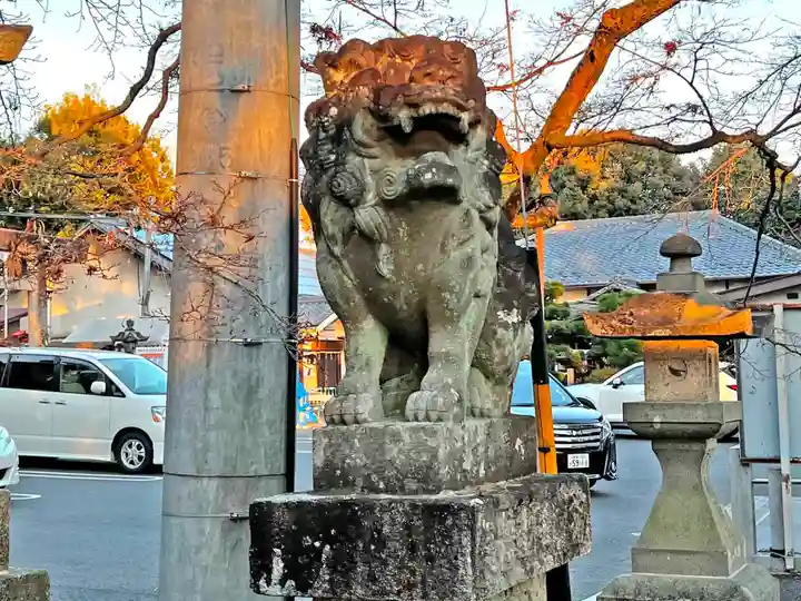 針綱神社の狛犬