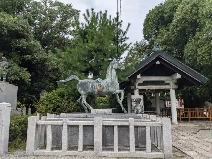 和泉國一之宮 大鳥大社の狛犬