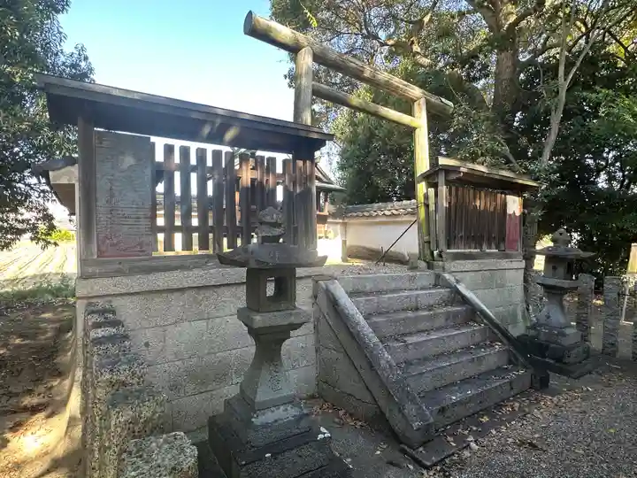 岐多志太神社(村屋坐彌冨都比賣神社摂社)の鳥居