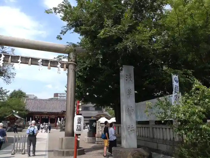 浅草神社の鳥居