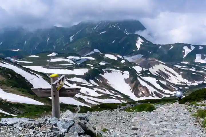 雄山神社峰本社の景色