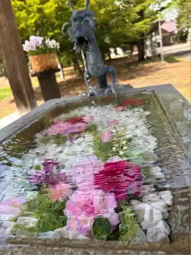 鹿追神社の手水舎