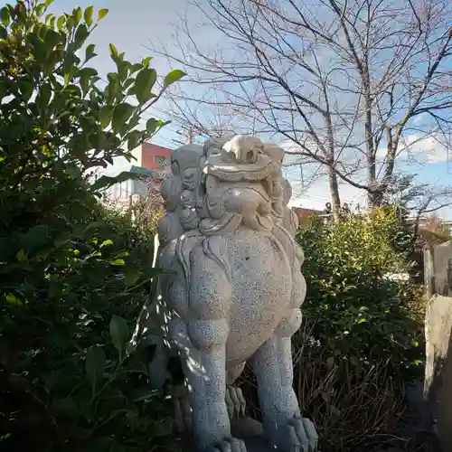 鎮守氷川神社の狛犬