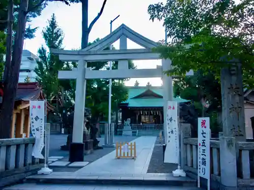 お三の宮日枝神社の鳥居