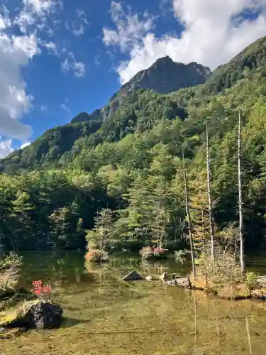 穂高神社奥宮の景色