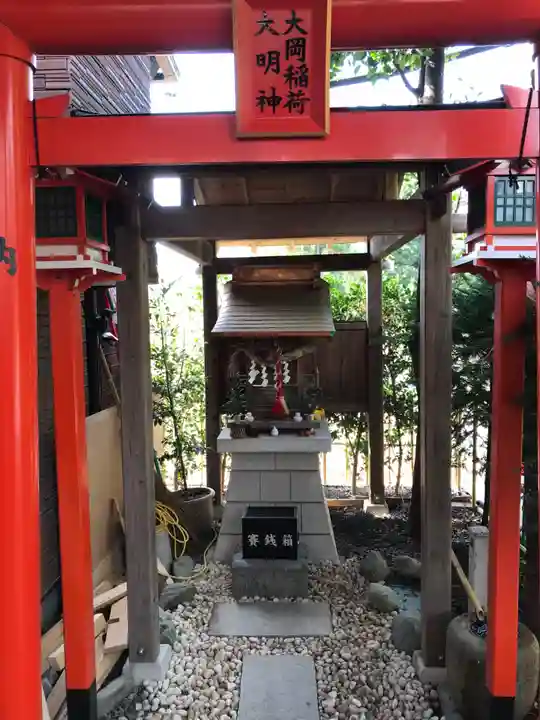 大岡稲荷神社の本殿・本堂