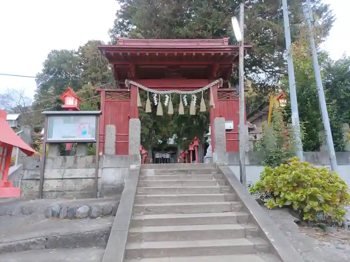 平出雷電神社の山門・神門