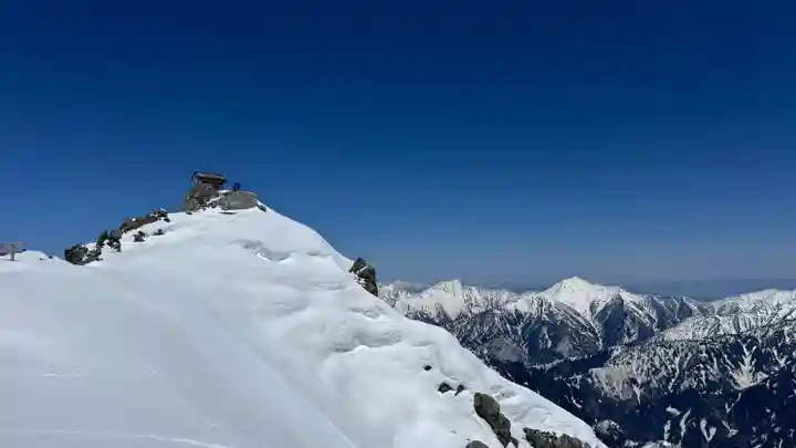 雄山神社峰本社の景色