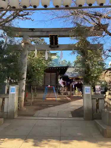月見岡八幡神社の鳥居