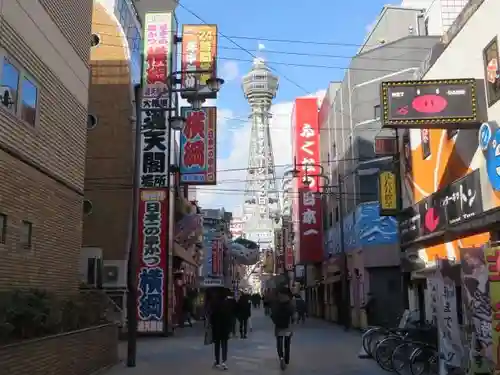 ビリケン神社の景色