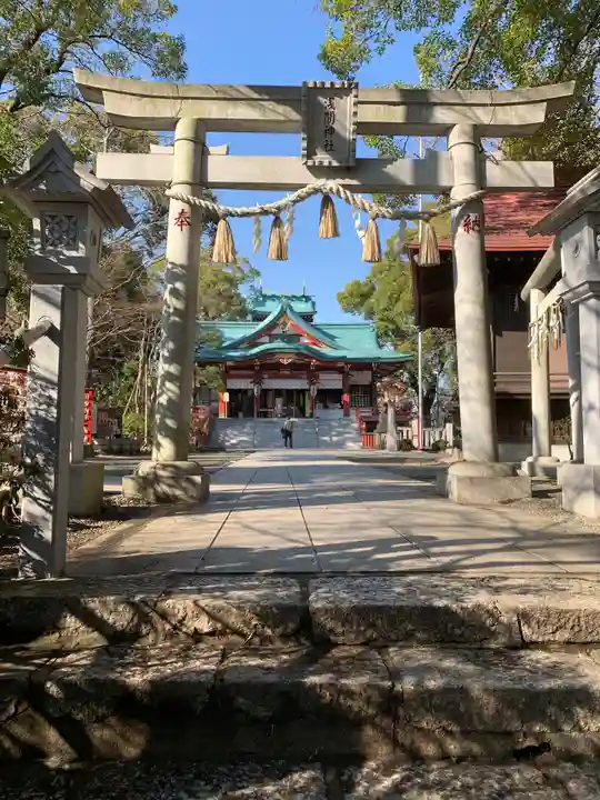多摩川浅間神社の鳥居