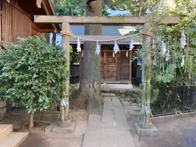月見岡八幡神社の鳥居
