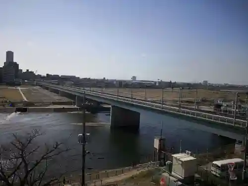 多摩川浅間神社の景色