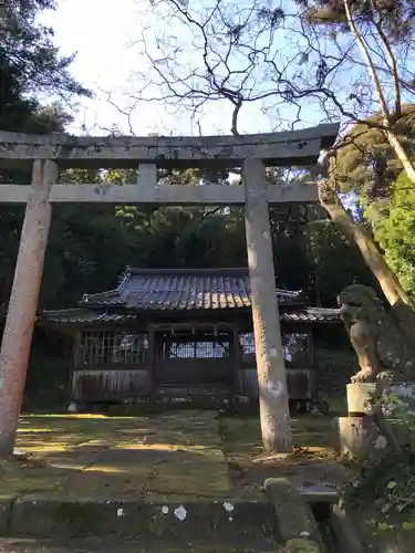 津田明神　安楽寺の鳥居