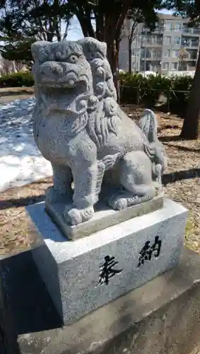 神居神社遥拝所の狛犬