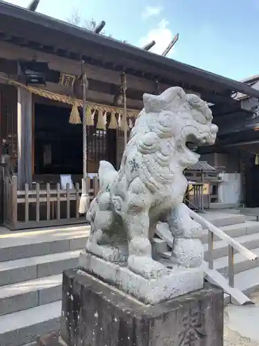 二柱神社の狛犬