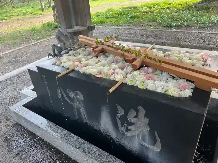 帯廣神社の手水舎