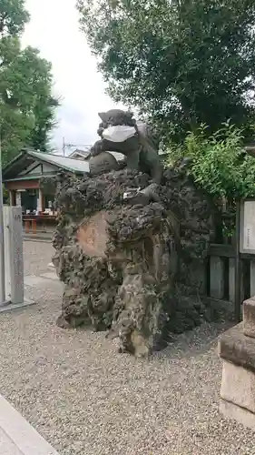 お三の宮日枝神社の狛犬