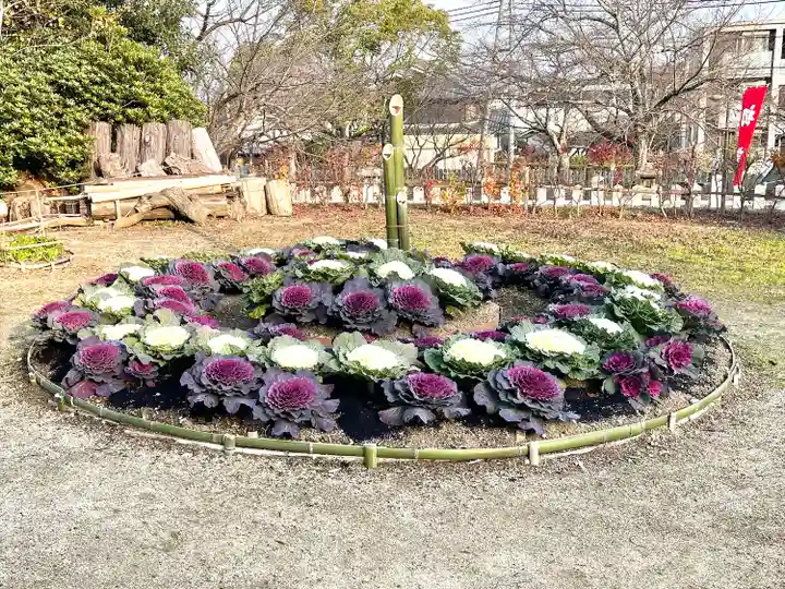 龍田大社の庭園