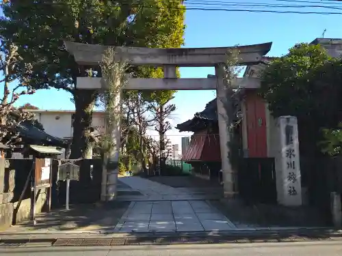 麻布氷川神社の鳥居