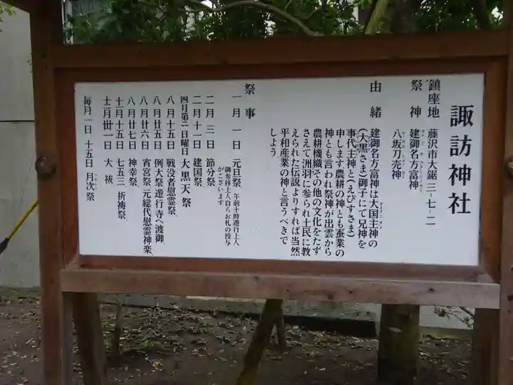 諏訪神社の歴史