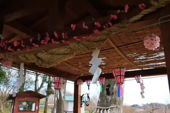 阿久津「田村神社」(郡山市阿久津町)旧社名:伊豆箱根三嶋三社の手水舎