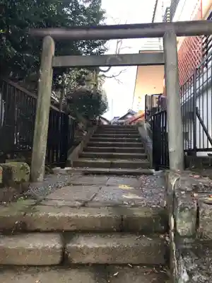 新井天神北野神社の鳥居