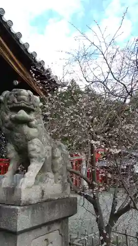 白山神社（木曽川町黒田）の狛犬