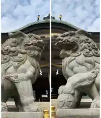 難波神社の狛犬