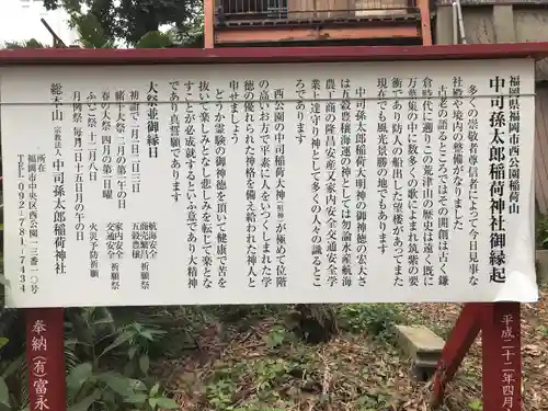 中司孫太郎稲荷神社(福岡県)