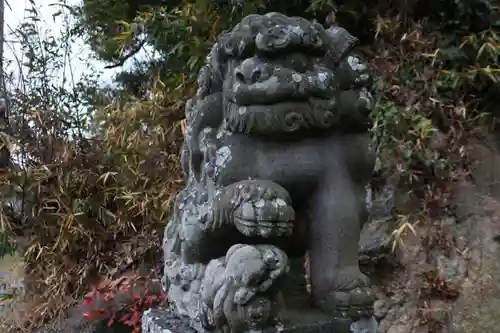 阿久津「田村神社」（郡山市阿久津町）旧社名：伊豆箱根三嶋三社の狛犬