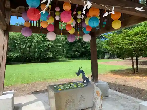 鹿追神社の手水