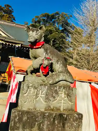 女化神社の狛犬