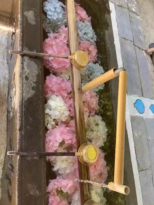 越谷香取神社の手水舎