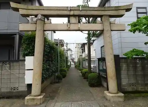 元郷氷川神社の鳥居