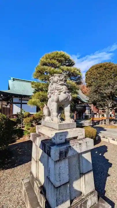 足利織姫神社の狛犬