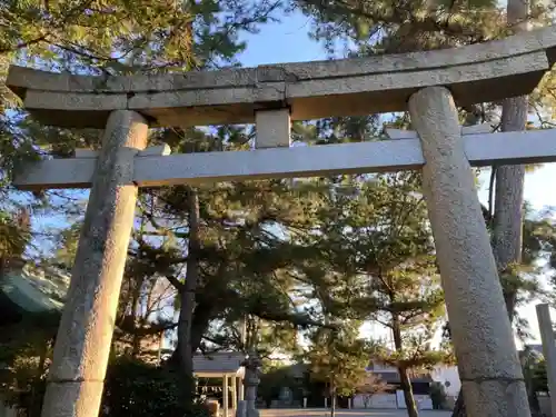 雄郡神社の鳥居