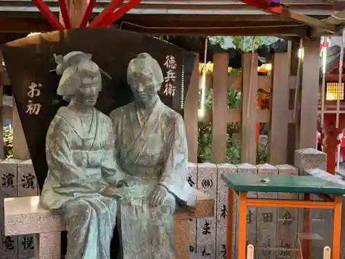 露天神社（お初天神）の像