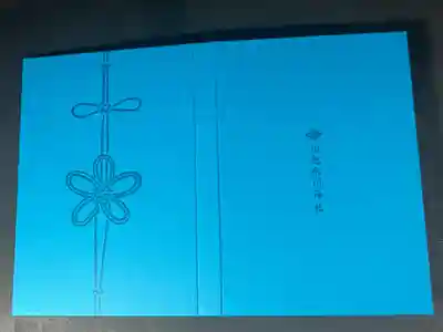 川越氷川神社の御朱印帳です
普通　青