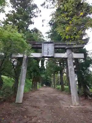 千代ケ岡八幡宮の鳥居