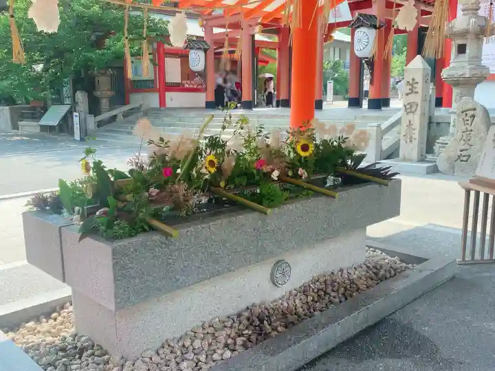 生田神社の{uncategorized: "未分類", other: "その他", undefined: "問題あり", building: "その他建物", grave: "お墓", sacred_gate: "鳥居", guardian: "狛犬", statue: "像", buddha: "仏像", history: "歴史", nature: "自然", garden: "庭園", animal: "動物", pagoda: "塔", temizu: "手水舎", mountain_gate: "山門・神門", sanctuary: "本殿・本堂", subordinate: "末社・摂社", art: "芸術", scenery: "景色", jizo: "地蔵", ema: "絵馬", goshuin: "御朱印", omikuji: "おみくじ", items: "授与品その他", amulet: "お守り", goshuincho: "御朱印帳", eats: "食事", festival: "お祭り", votive_dance: "神楽", shichigosan: "七五三参", wedding: "結婚式", experience: "体験その他", initially: "初詣", around: "周辺", anti_infection: "感染症対策"}