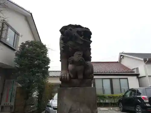 穏田神社の狛犬