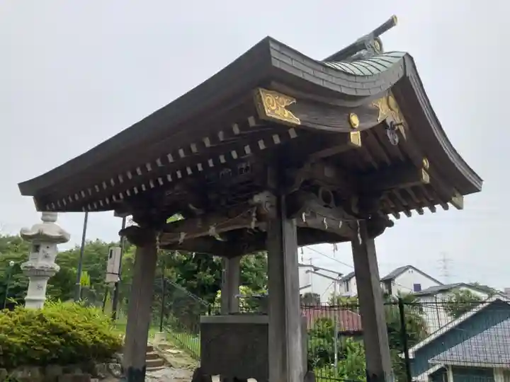 武州柿生琴平神社の手水舎