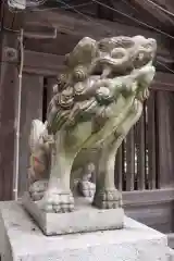 西寒多神社の狛犬