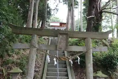阿久津「田村神社」(郡山市阿久津町)旧社名:伊豆箱根三嶋三社の鳥居