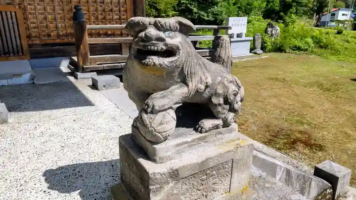 相馬妙見宮 大上川神社の狛犬