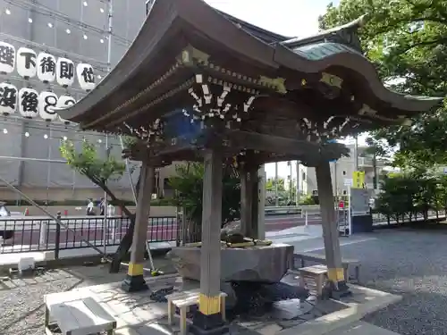 白旗神社の手水舎