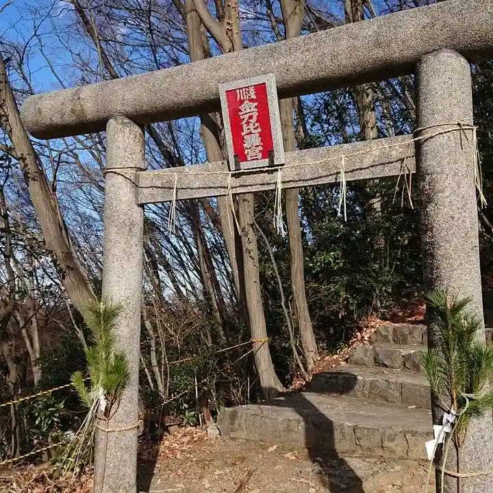 浅川金刀比羅神社 の鳥居