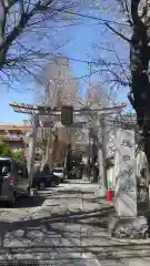 穏田神社の鳥居