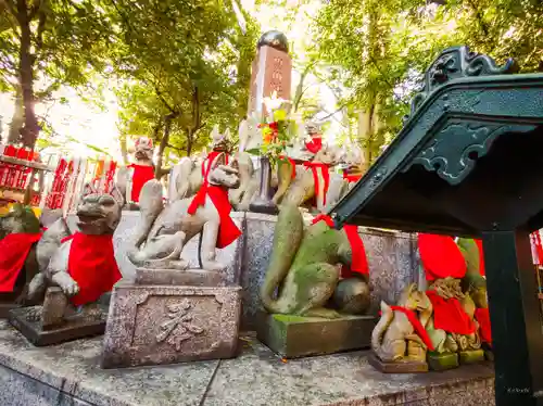 豊川稲荷東京別院の狛犬